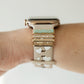 Eva Turquoise Love & Luxe Nude & White Smart Watch Band