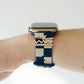 Downtown Navy Blue & Ivory Smart Watch Band