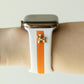 Skye White & Orange Smart Watch Band