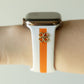 Skye White & Orange Smart Watch Band