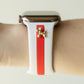 Skye White & Red Smart Watch Band