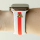 Skye White & Red Smart Watch Band