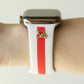 Skye White & Red Smart Watch Band