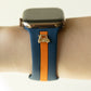 Skye Blue & Orange Smart Watch Band