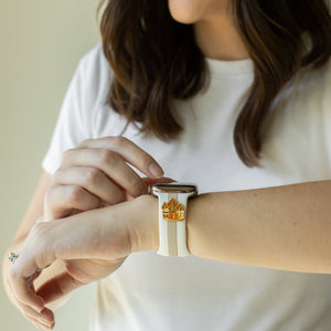 Can You 🐝🍂 It’s Fall White & Nude Skye Watchband