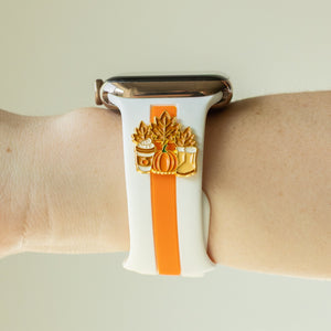 Can You 🐝🍂 It’s Fall White & Orange Skye Watchband