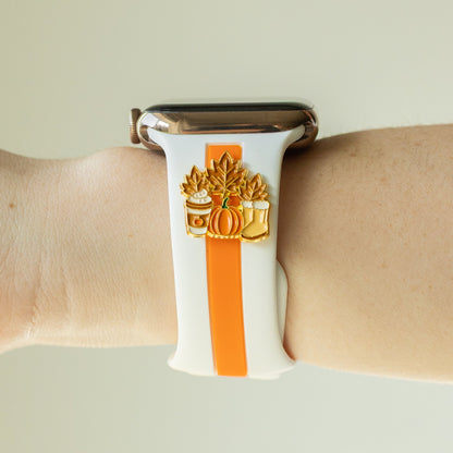 Can You 🐝🍂 It’s Fall White & Orange Skye Watchband