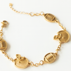 For the Love of Football Bracelet Stack