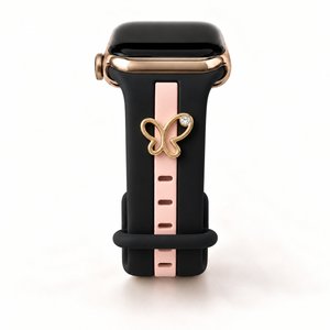 Skye Midnight Black & Pink Smart Watch Band