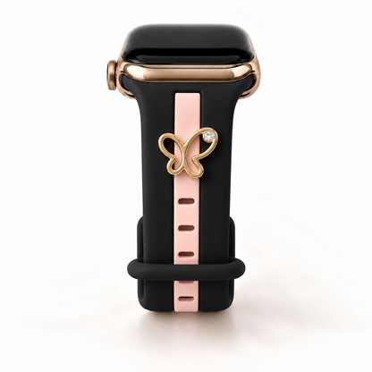 Skye Midnight Black & Pink Smart Watch Band