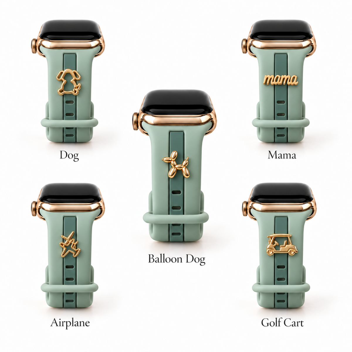 Skye Dusty Blue & Green Smart Watch Band
