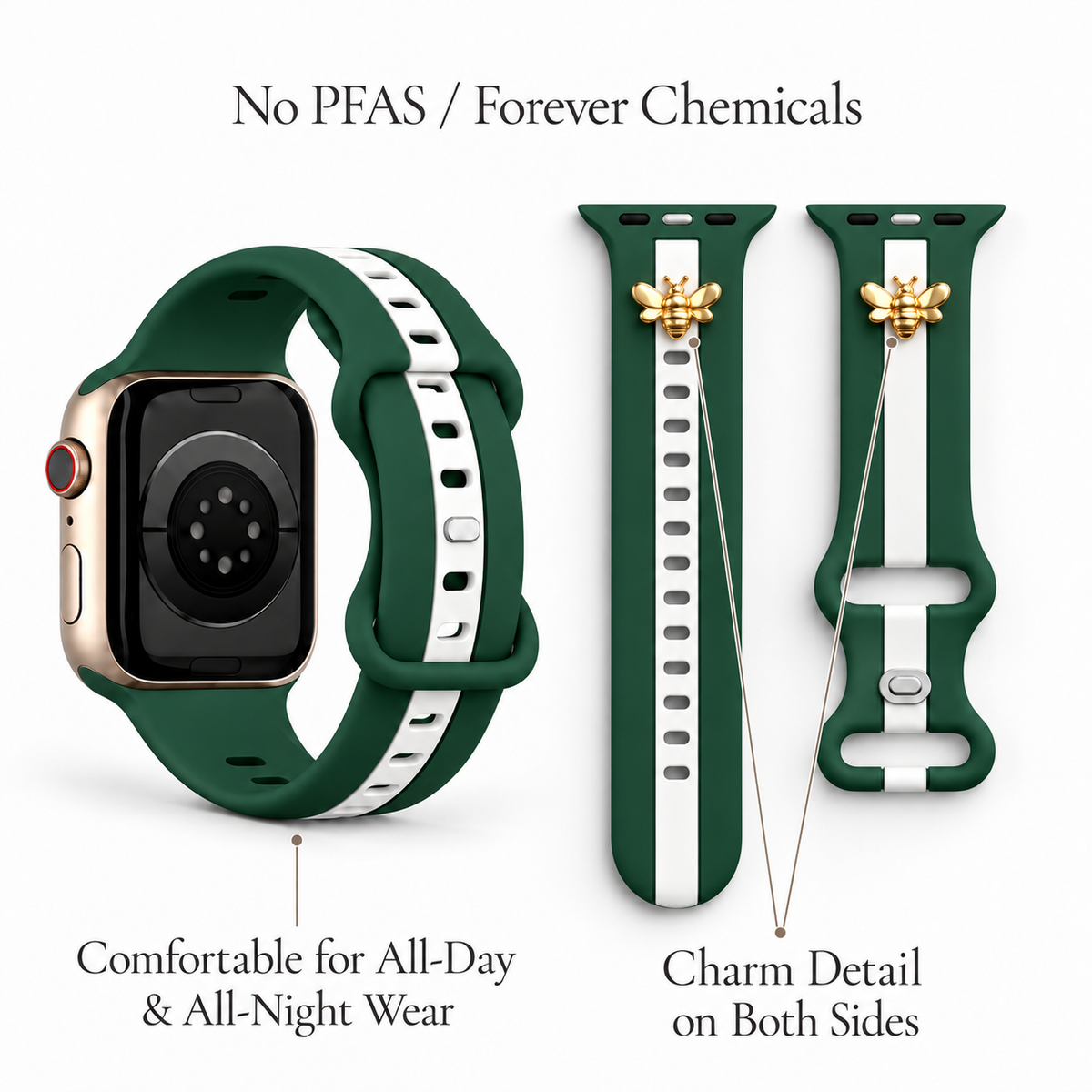 Skye Forest Green Smart Watch Band