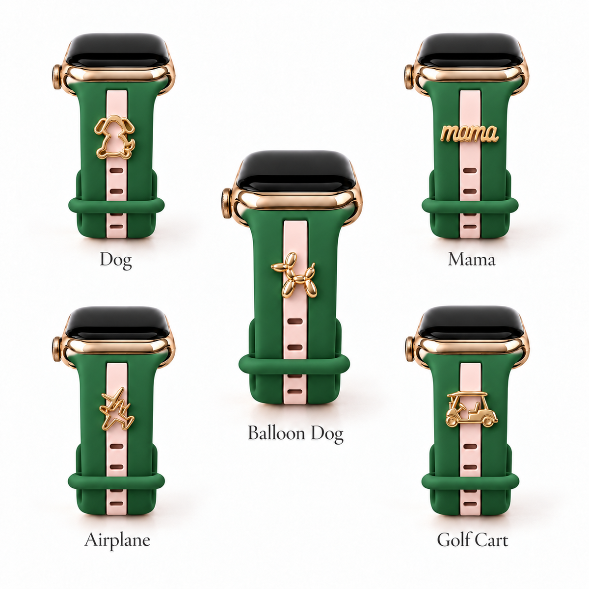 Skye Pink & Green Smart Watch Band