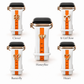 Skye White & Orange Smart Watch Band