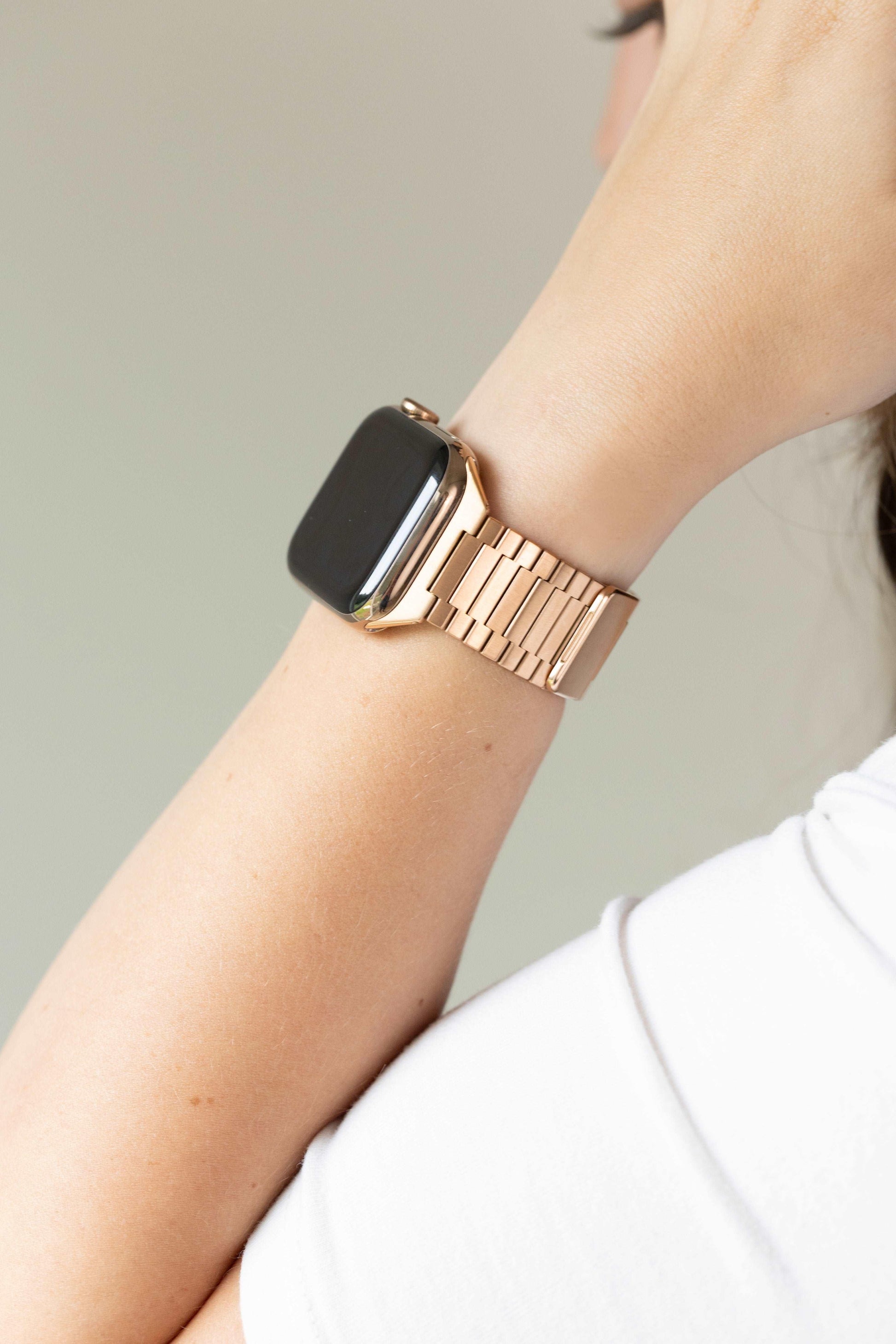 Paige Rose Gold Apple Watch Band - Strawberry Avocados