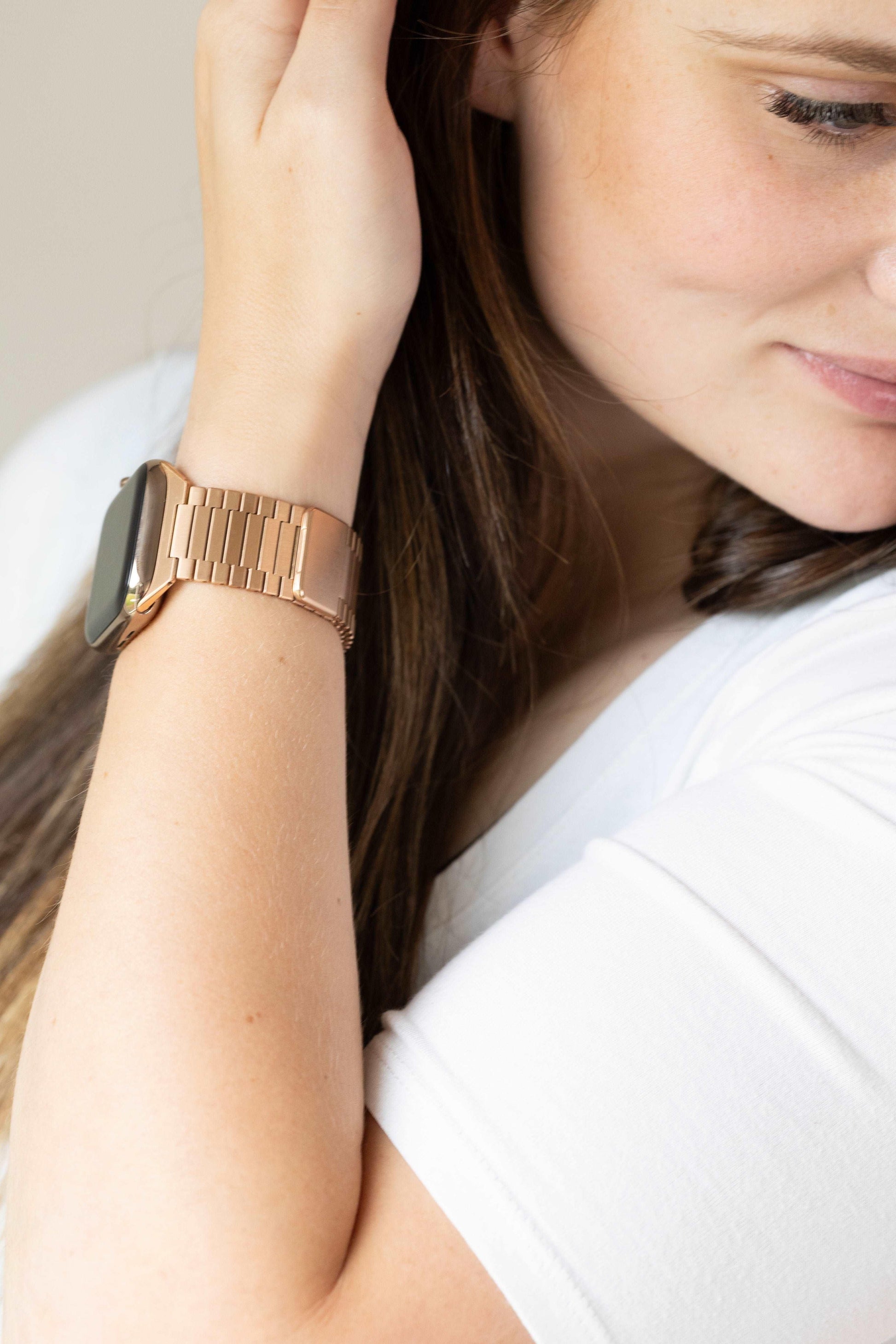 Paige Rose Gold Apple Watch Band - Strawberry Avocados