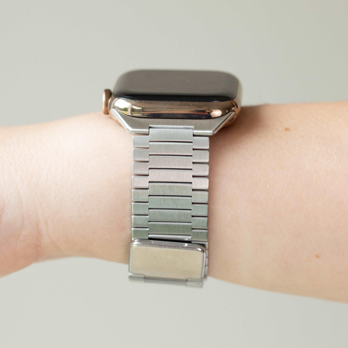 Paige Silver Apple Watch Band - Strawberry Avocados
