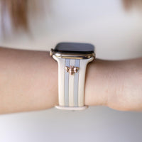 Honey Bee 2.0 Ivory and Gray Apple Watch Band