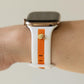 White & Orange Apple WatchBand Football Fever Starting Line Up ‘23 - Strawberry Avocados