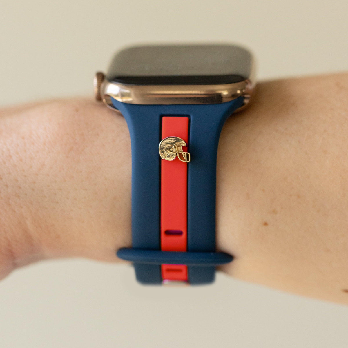 Navy Blue & Red Apple WatchBand Football Fever Starting Line Up ‘23 - Strawberry Avocados