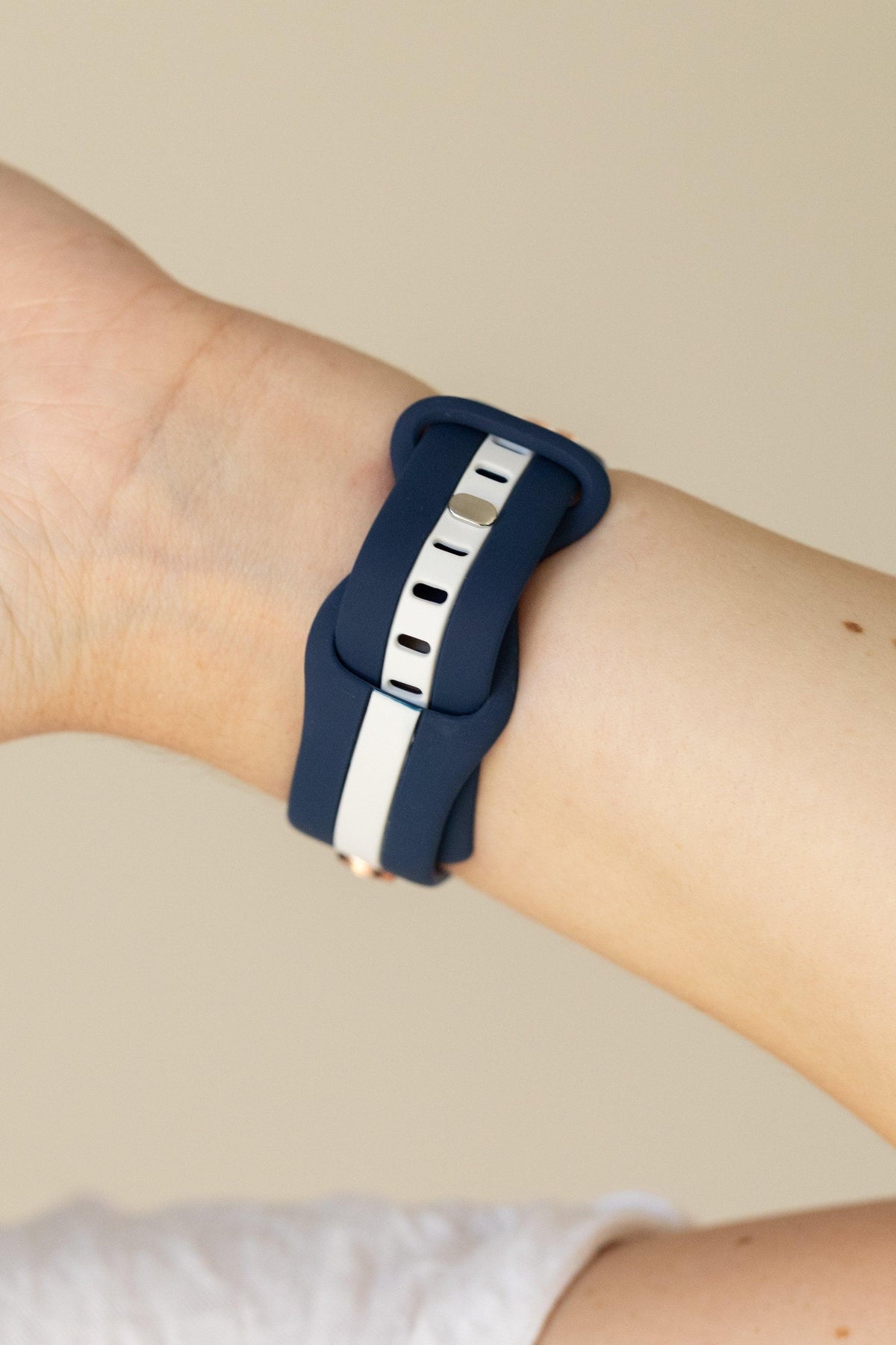 Navy Blue & White Apple WatchBand Football Fever Starting Line Up ‘23 - Strawberry Avocados