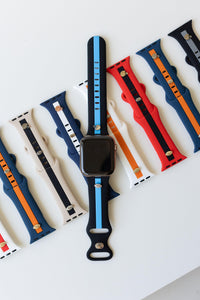 Navy Blue & White Apple WatchBand Football Fever Starting Line Up ‘23 - Strawberry Avocados