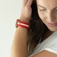 Skye Red & White Smart Watch Band