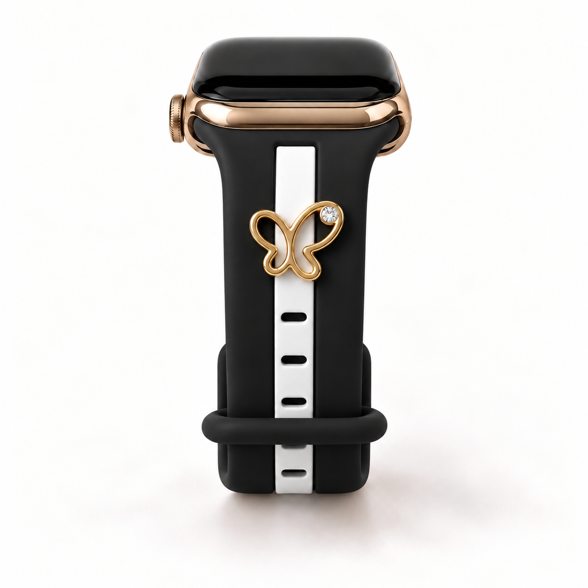 Skye Midnight Black & White Smart Watch Band