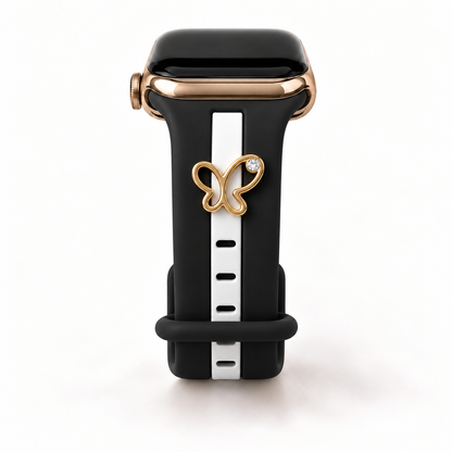 Skye Midnight Black & White Smart Watch Band