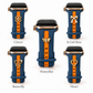 Skye Blue & Orange Smart Watch Band