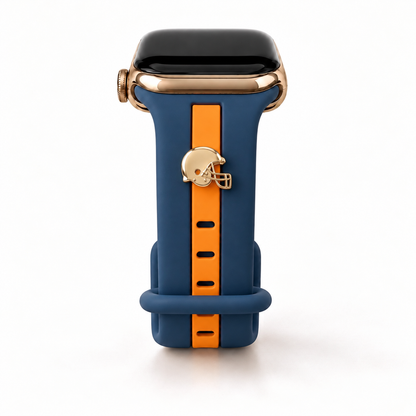 Skye Blue & Orange Smart Watch Band