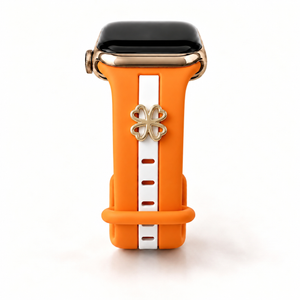Skye Orange & White Smart Watch Band