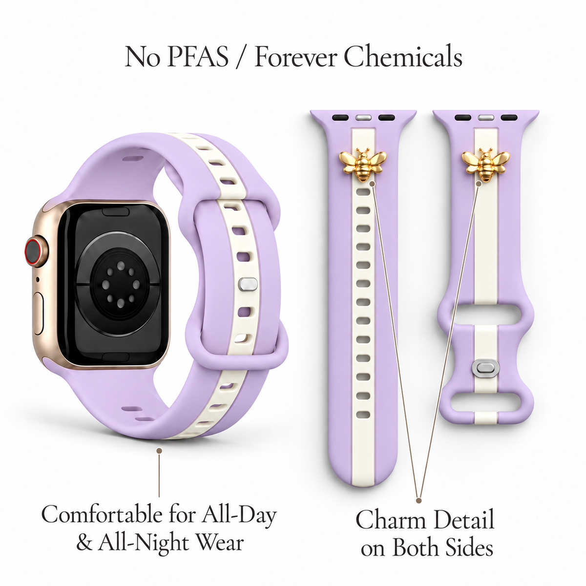Skye Queen Charlotte Lavender Smart Watch Band