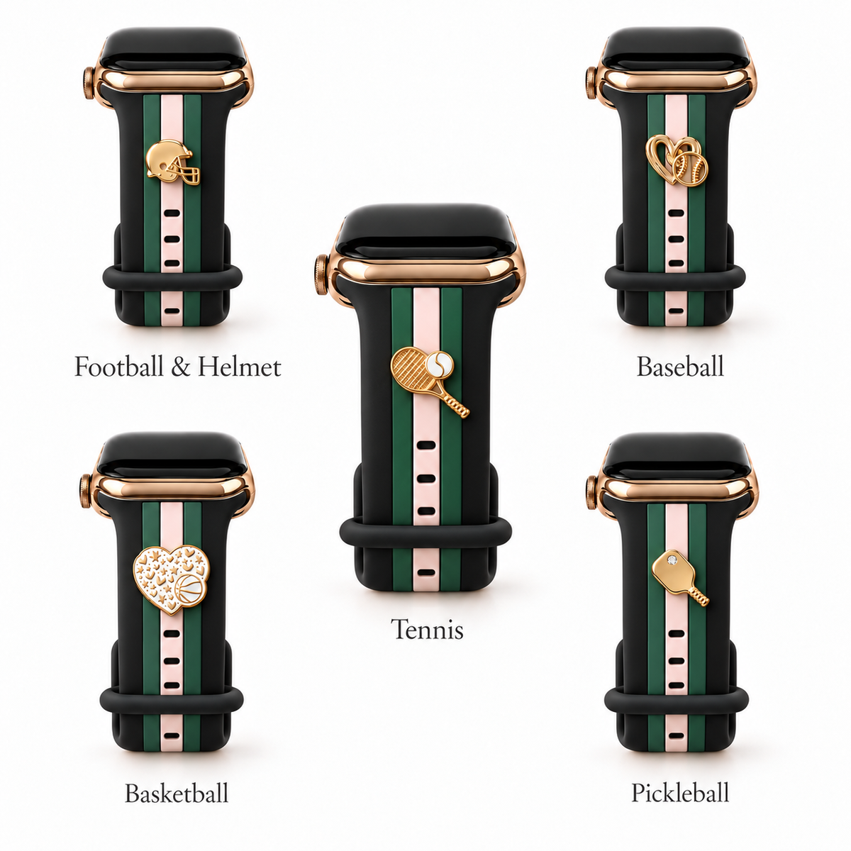 Skye Black/Pink/Green Smart Watch Band