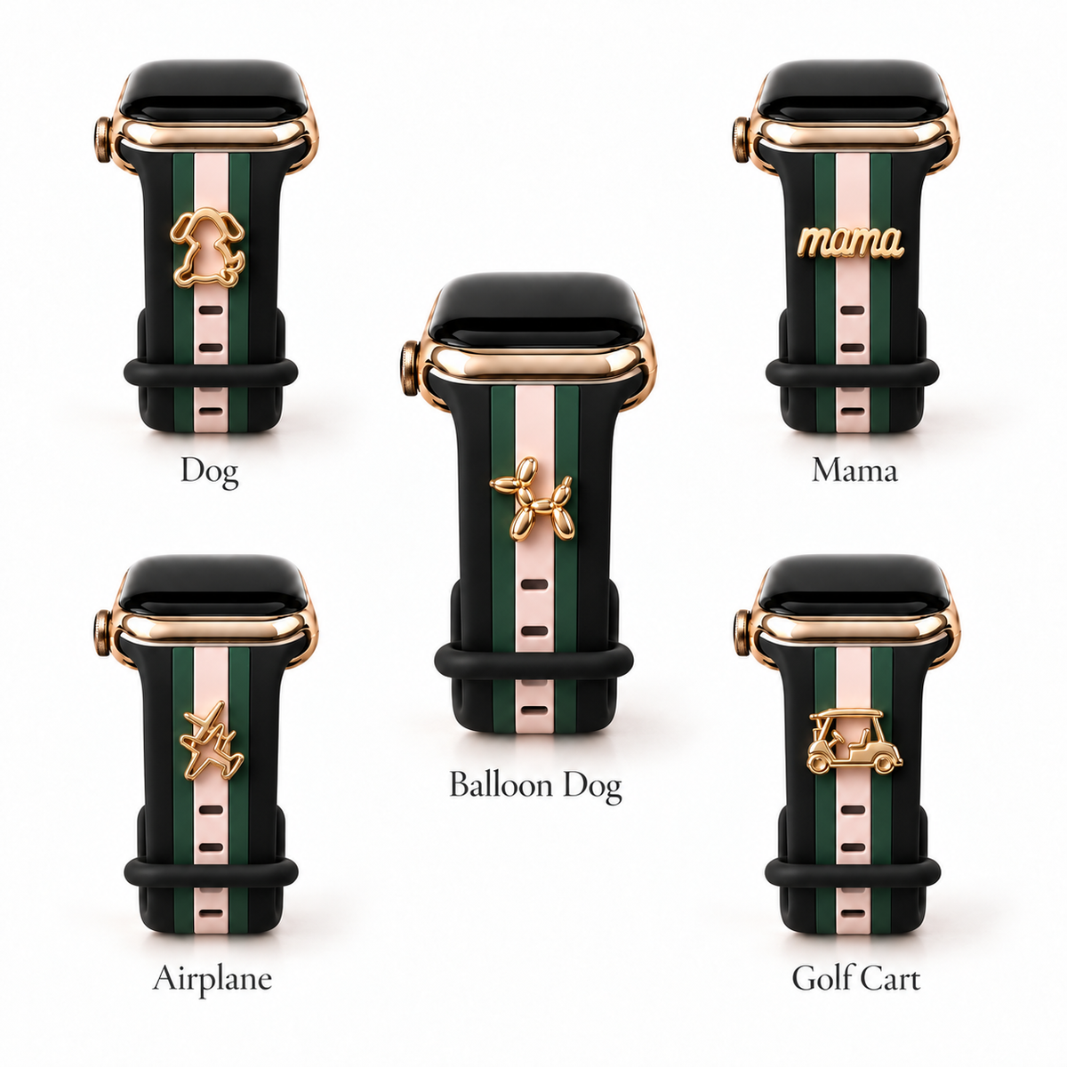 Skye Black/Pink/Green Smart Watch Band