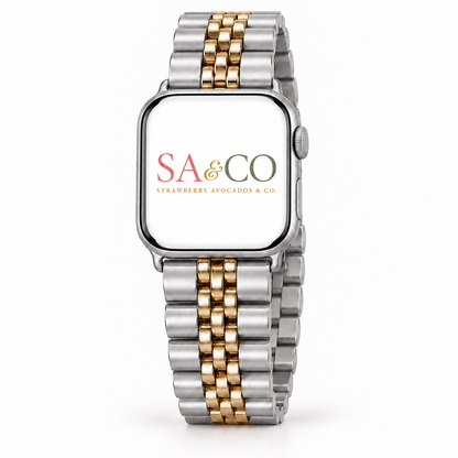 Elle Smart Watch Band Silver & Gold