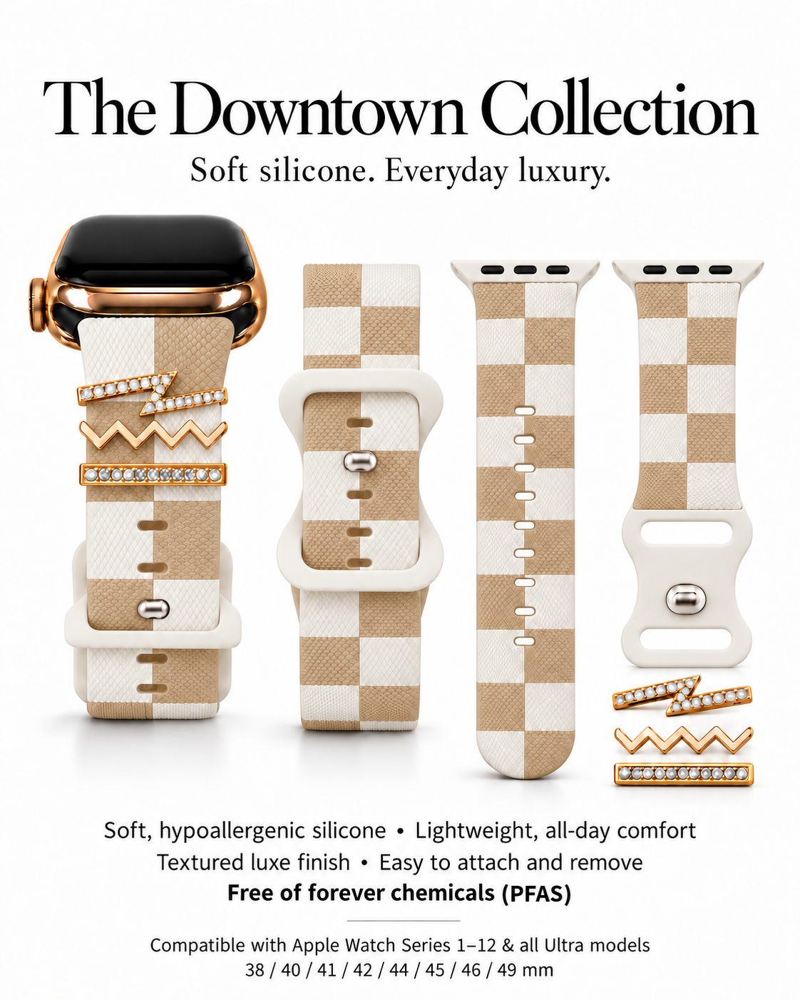 Downtown Caramel Latte Smart Watch Band