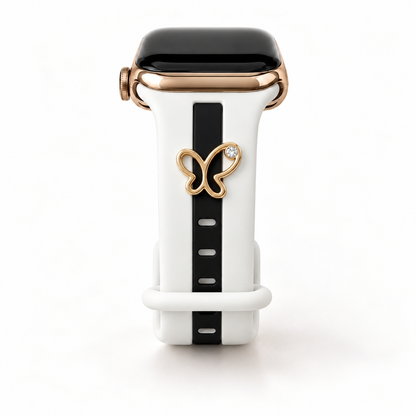 Skye Winter White & Black Night Smart Watch Band