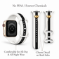 Skye Winter White & Black Night Smart Watch Band