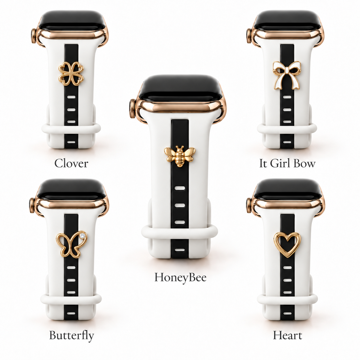 Skye Winter White & Black Night Smart Watch Band