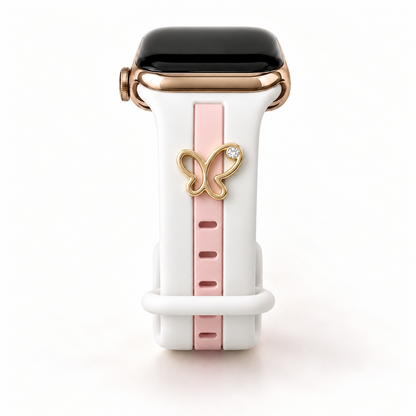 Skye White & Bubblegum Smart Watch Band