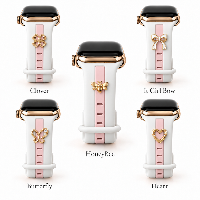 Skye White & Bubblegum Smart Watch Band