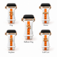Skye White & Orange Smart Watch Band