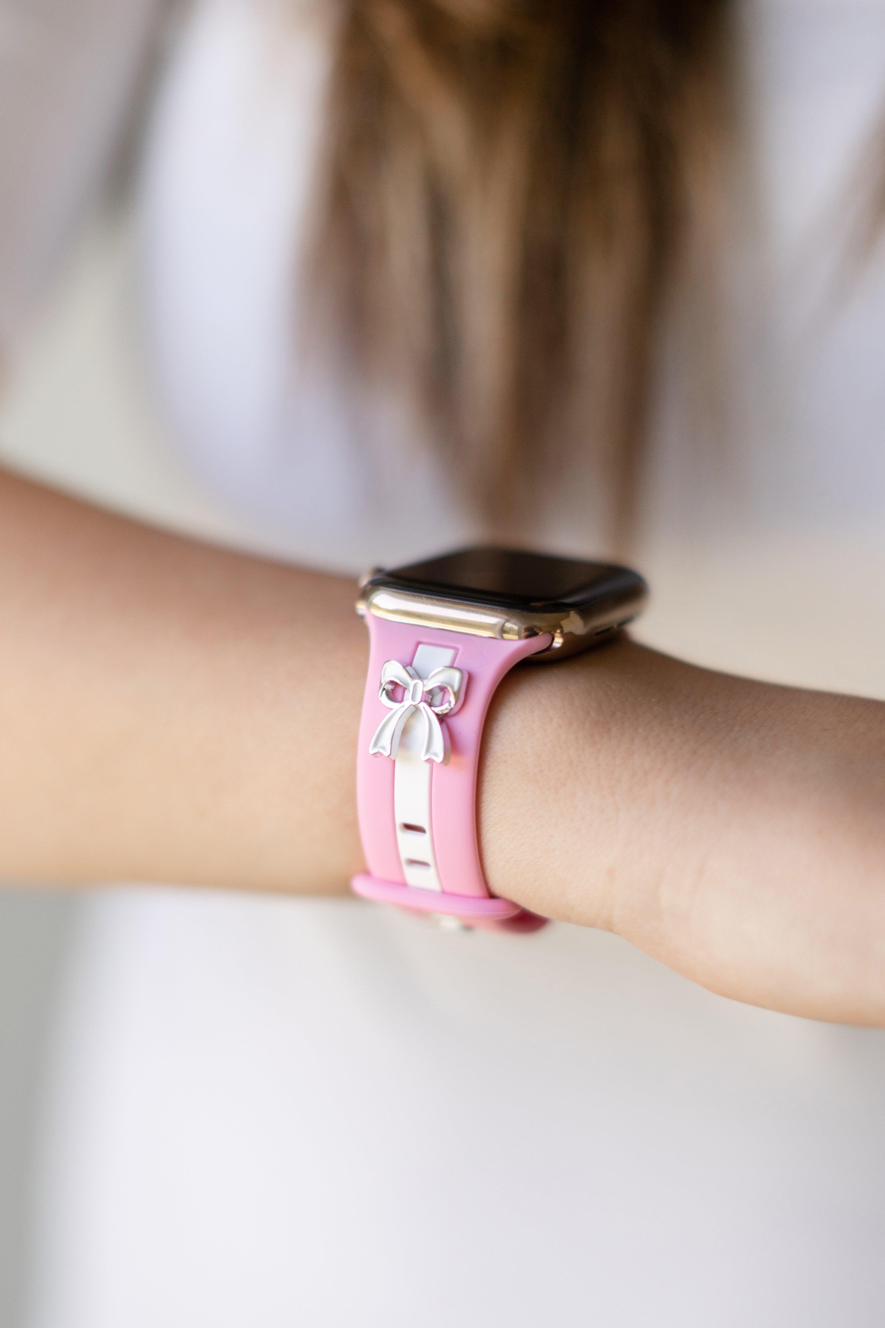 Apple watch discount silver pink band