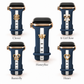 Skye Nautical Blue & White Smart Watch Band