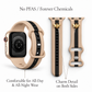 Skye Nude Sand & Black Smart Watch Band
