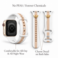 Skye White & Nude Sand Smart Watch Band